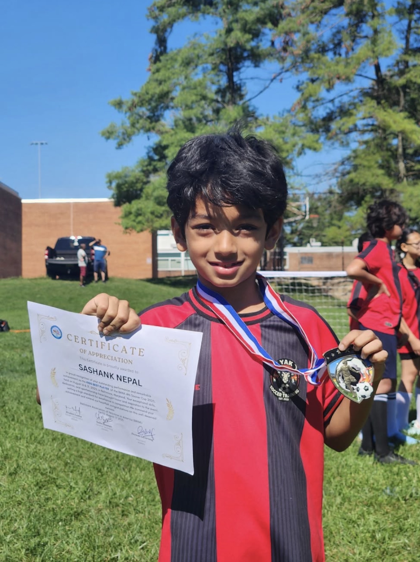 Sashank Nepal — BANA 4th Soccer Cup 2025 Kids Best Player